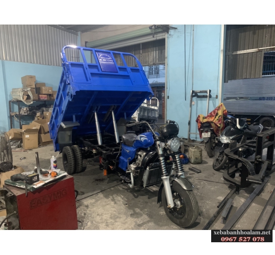 Xe ba bánh hoa lâm có ben giá rẻ