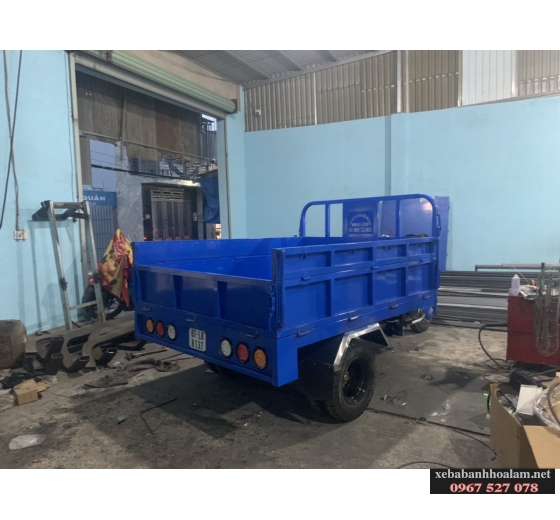 Xe ba bánh hoa lâm có ben giá rẻ
